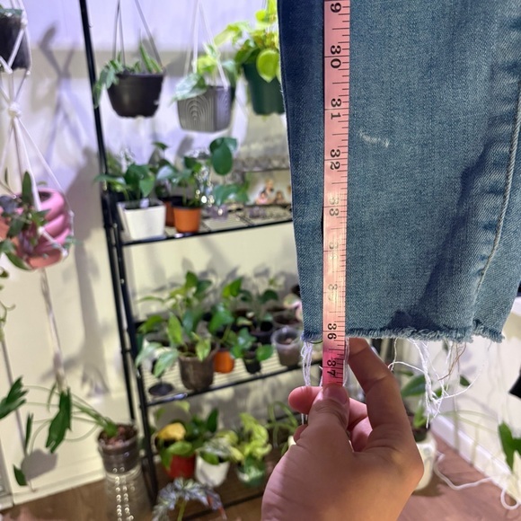 Lucky Brand Ankle Skinny Jeans Distressed Denim Light Wash Size 6/28 - Picture 6 of 7